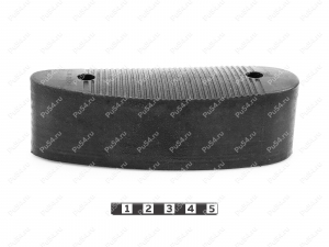 Recoil pad 145*49, 42mm, hole to hole center 91mm, Código de product 42-00-00542, Poliuretano, PU54/M71/negro, Imagen №2