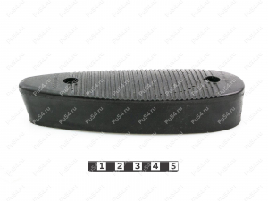 Recoil pad 138*48, 26mm, hole to hole center 91mm, Código de product 42-00-00724, Poliuretano, PU54/M71/negro, Imagen №3