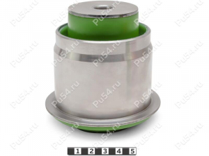 Beam silent block, rear suspension, pressed-in, Código de product 1-06-1794, Poliuretano, PU54/M80/verde, Imagen №1