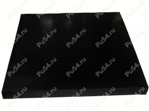 Polyurethane sheet, thickness 40 mm., Código de product 60-65-040, Poliuretano, PW54/K80/черный, Imagen №1