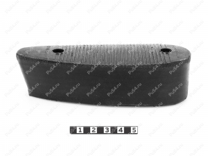 Recoil pad 138*48, 39mm, hole to hole center 91mm, Código de product 42-00-00734, Poliuretano, PU54/M71/negro, Imagen №3