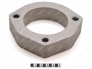Rear shock absorber strut spacer, 30 mm, Código de product 1-12-1643, Poliuretano, Полипропилен без втулок серый, Imagen №3