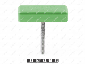 Manija con mariposa en forma de T (M8 tornillo, acero inoxidable), Código de product 36-00-0032, Poliuretano, PU54/M80/naranja, Imagen №10