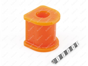 Buje del estabilizador, suspensión delantera, Código de product 1-01-486, Poliuretano, PU54i/K72/темно-оранжевый, Imagen №1