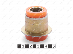 Control arm silent block, front suspension., Código de product 17-06-002, Poliuretano, PU54/M71/naranja, Imagen №1