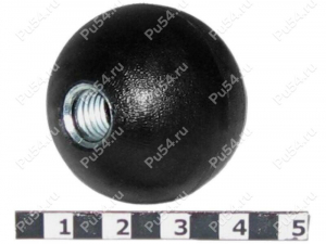 Polyurethan bola, M8 (type 1), Código de product 62-08-035-01, Poliuretano, PU54/K72/черный, Imagen №1