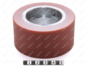 Ролик D80 x d60 x H42 (восстановление), Código de product 333-01-1248, Poliuretano, PU54Q/75E/коричневый, Imagen №2