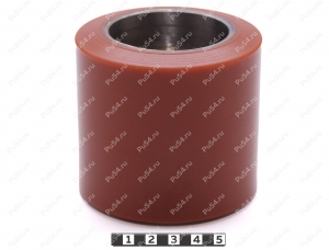 Ролик 85х63х80 (восстановление), Código de product 333-01-1247, Poliuretano, PU54Q/65E/коричневый, Imagen №2