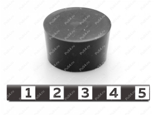 Заглушка D 25 x d 8 x H 14, Código de product 33-01-1291, Poliuretano, PU54/K65/оранжевый, Imagen №2