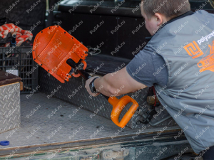 Funda para pala FISKARS 131417 (acortado bayoneta pala Solid), Código de product 33-17-039, Poliuretano, PU54/M71/naranja, Imagen №2