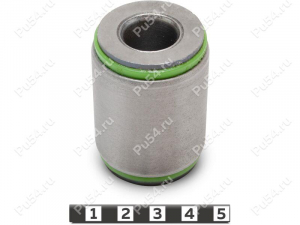 Stabilizer silent block, front suspension (end), pressed-in, Código de product 1-06-2731, Poliuretano, PU54/M80/verde, Imagen №1