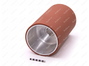 Вал транспортера подачи ТТМ WD-1 D115 x d108 x H190 (восстановление), Código de product 333-01-1183, Poliuretano, PU54Q/E72/коричневый, Imagen №2