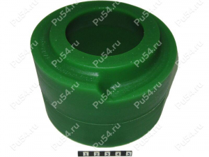 Rear spring upper cushion. + 60 mm (modernized 17-12-652), Código de product 17-12-6536, Poliuretano, PW54/K80/светло-зеленый, Imagen №1