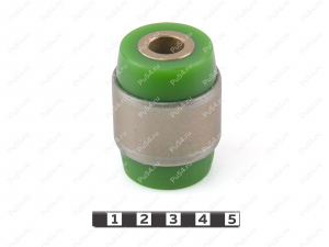 Hub silent block, rear suspension (instead of ball joint), pressed-in., Código de product 1-06-4481, Poliuretano, PU54/M80/зеленый, Imagen №1