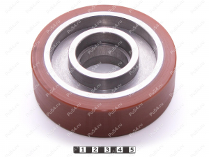Ролик D124 x d103 x H38 мм (восстановление), Código de product 333-01-1161, Poliuretano, PU54Q/E92/коричневый, Imagen №1