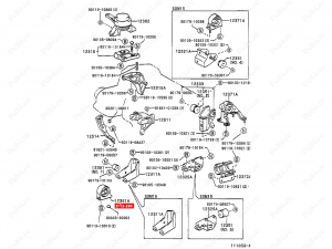 Engine mount (front)., Código de product 1-12-290, Poliuretano, Imagen №2