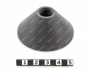 Опорный ролик конусный 55*12,1*25, Código de product 33-78-005, Poliuretano, PU54/E98/черный, Imagen №1