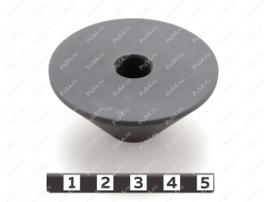 Опорный ролик конусный 55*12,1*25, Código de product 33-78-005, Poliuretano, PU54/E98/черный, Imagen №2
