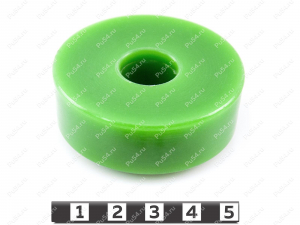 Buje (cojín) de amortiguador de cabina SHACMAN, Código de product 31-03-008, Poliuretano, PU54/M80/verde, Imagen №2
