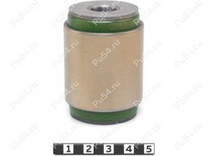 Axle rod silent block, rear suspension (lower rod), Código de product 1-06-2971, Poliuretano, PU54/M80/verde, Imagen №1