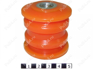Trailing arm silent block, rear suspension (without external fittings), Código de product 1-06-311M, Poliuretano, Imagen №1