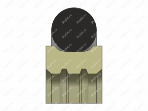 Уплотнение роторное 10x14,9x2,2 аналог K702-010 KASTAS Roto Glyd Ring, Código de product 70-08-5272, Poliuretano, PTFE+PU87*M, Imagen №2