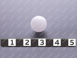 Шар полиуретановый, D=12мм, Código de product 33-01-1771, Poliuretano, PU54/M87/белый, Imagen №1