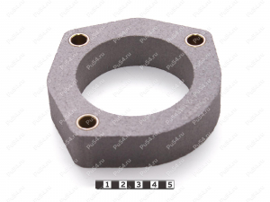 Rear shock absorber strut spacer, 30 mm, Código de product 1-12-1643, Poliuretano, Полипропилен без втулок серый, Imagen №2