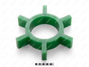 Вставка упругой муфты D145 x d 70 x H28, Código de product 33-01-1701, Poliuretano, PU54/M80/зеленый, Imagen №1