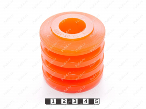 Втулка МУВП D62 x H25 x H60, Código de product 33-01-1853, Poliuretano, PU54/M72/оранжевый, Imagen №1