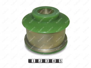 Lateral rod silent block, front suspension (sectional)  OD=65.3 mm, Código de product 1-16-1749, Poliuretano, PU54/M80/зеленый, Imagen №1