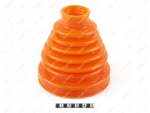 CV-joint dust boot (inner), front suspension, Código de product 1-05-039, Poliuretano, PU54/E72/rojo, Imagen №1