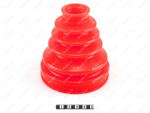 CV-joint dust boot (inner), front suspension, Código de product 1-05-026, Poliuretano, PU54/M71/naranja, Imagen №2