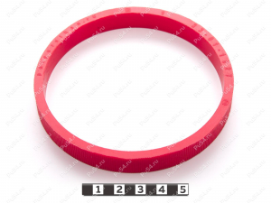 Кольцо D101+-1 x d92 x H12-0,5, Código de product 33-01-1627, Poliuretano, PU54/K65/красный, Imagen №2