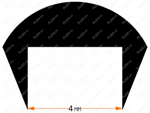 Edging for windshields (4 mm), Código de product 50-60-003, Poliuretano, черный, Imagen №3