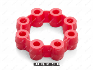 Эластичный элемент муфты, аналог MH-145 HYPERFLEX MITSUBOCHI, Código de product 33-99-94108, Poliuretano, PU54/M92/красный, Imagen №2