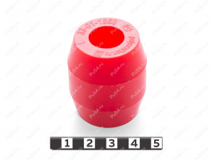 Вставка упругой муфты D36 x d16 x H42 мм., Código de product 33-01-1850, Poliuretano, PU54/M92/красный, Imagen №1