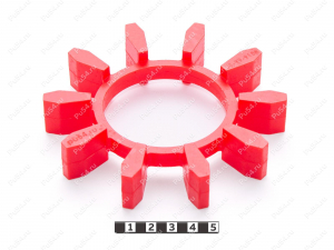 Эластичный элемент муфты N-BIPEX, аналог BIPEX 127, Código de product 33-99-9158, Poliuretano, PU54/M92/красный, Imagen №1