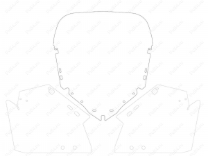 Snowmobile windshield, Bombardier (BRP) Lynx Xtrim Commander (kit)., Código de product 50-20-400, Poliuretano, Imagen №6