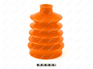 CV-joint dust boot (outer), front suspension, Código de product 3-05-004, Poliuretano, PU54/E72/rojo, Imagen №2