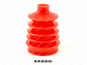 CV-joint dust boot (outer), front suspension, Código de product 3-05-004, Poliuretano, PU54/E72/rojo, Imagen №1