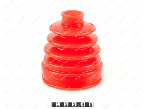CV-joint dust boot (outer), front suspension (NSK), Código de product 3-05-005, Poliuretano, PU54/E72/rojo, Imagen №2