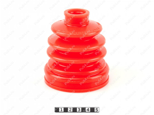 CV-joint dust boot (inner), front suspension, Código de product 3-05-023, Poliuretano, PU54/E72/rojo, Imagen №2