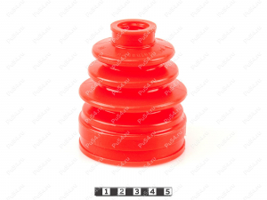 CV-joint dust boot (inner), front suspension (NTN), Código de product 3-05-006, Poliuretano, PU54/E72/rojo, Imagen №2