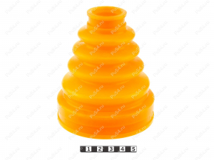 CV-joint dust boot (inner), Código de product 1-05-163, Poliuretano, PU54/E72/rojo, Imagen №2