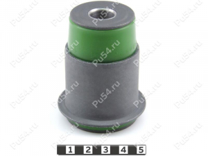 Buje de horquilla de suspensión delantera, Código de product 1-06-9611, Poliuretano, PU54/M80/verde, Imagen №1