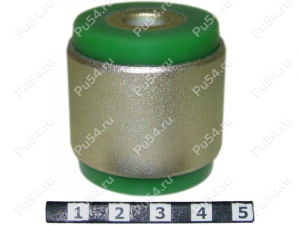 Lateral arm silent block and hub lower silent block, rear suspension, press-fitted, Código de product 19-06-0041, Poliuretano, Imagen №1