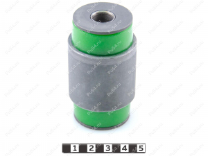 Lower control arm rear silent block, rear suspension, pressed-in, Código de product 1-06-18461, Poliuretano, PU54/M80/verde, Imagen №1
