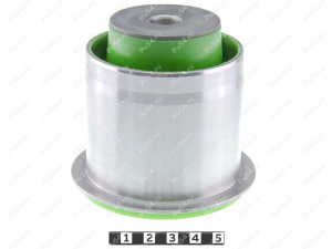Beam silent block, rear suspension, press-fitted, Código de product 12-06-1611, Poliuretano, PU54/M80/verde, Imagen №1
