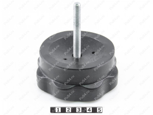 Manija de sujeción de octagonal (8 lóbulos, M8 tornillo), Código de product 36-00-006, Poliuretano, PU54/M80/negro, Imagen №3